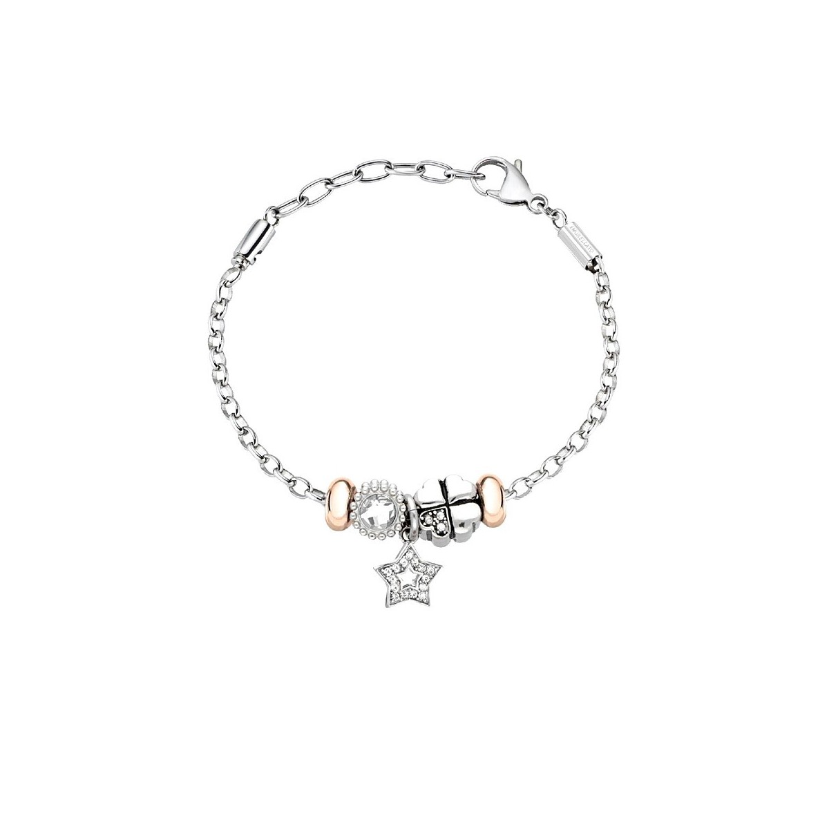 Bouton Pression Morella Avec Zircone - Crée Tes Bijoux Personnalisés