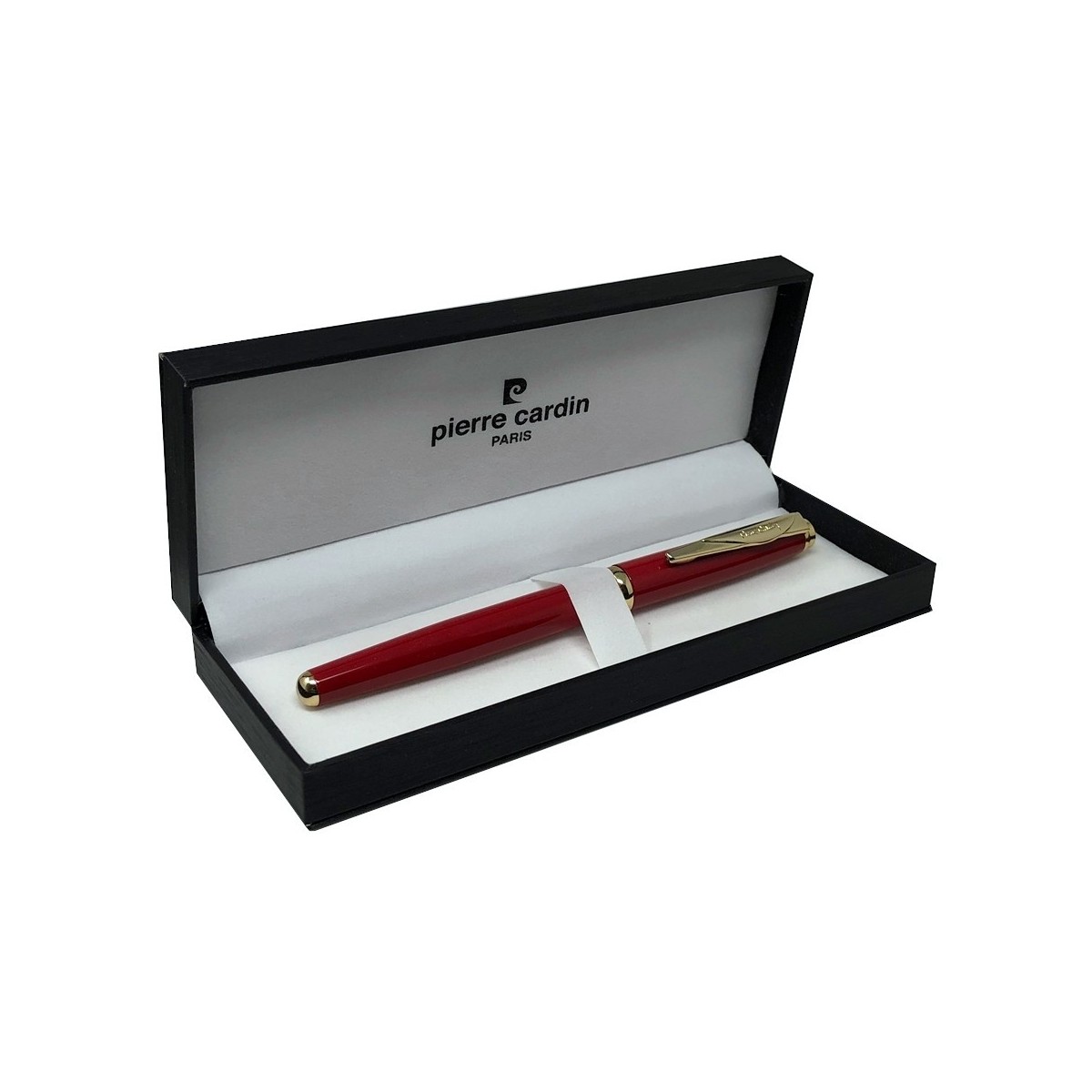 Stylo Roller Pierre Cardin Laqué Bordeaux - Excellent état, Recharge Fournie